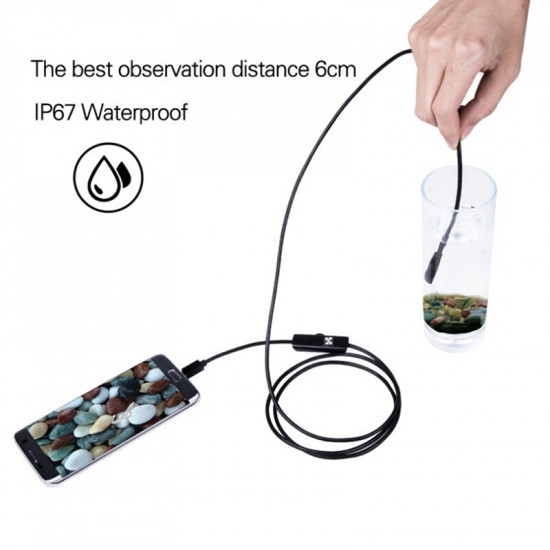 Endoscope Android 10M 6led 5.5mm caméra d'inspection étanche IP67